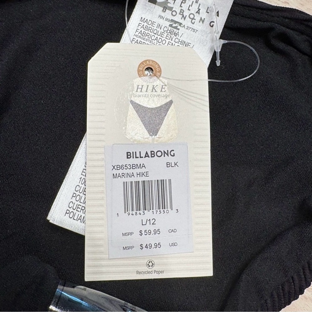 BILLABONG Marina Hike Bikini Bottom Swimsuit Sz L/12 - Picture 7 of 10